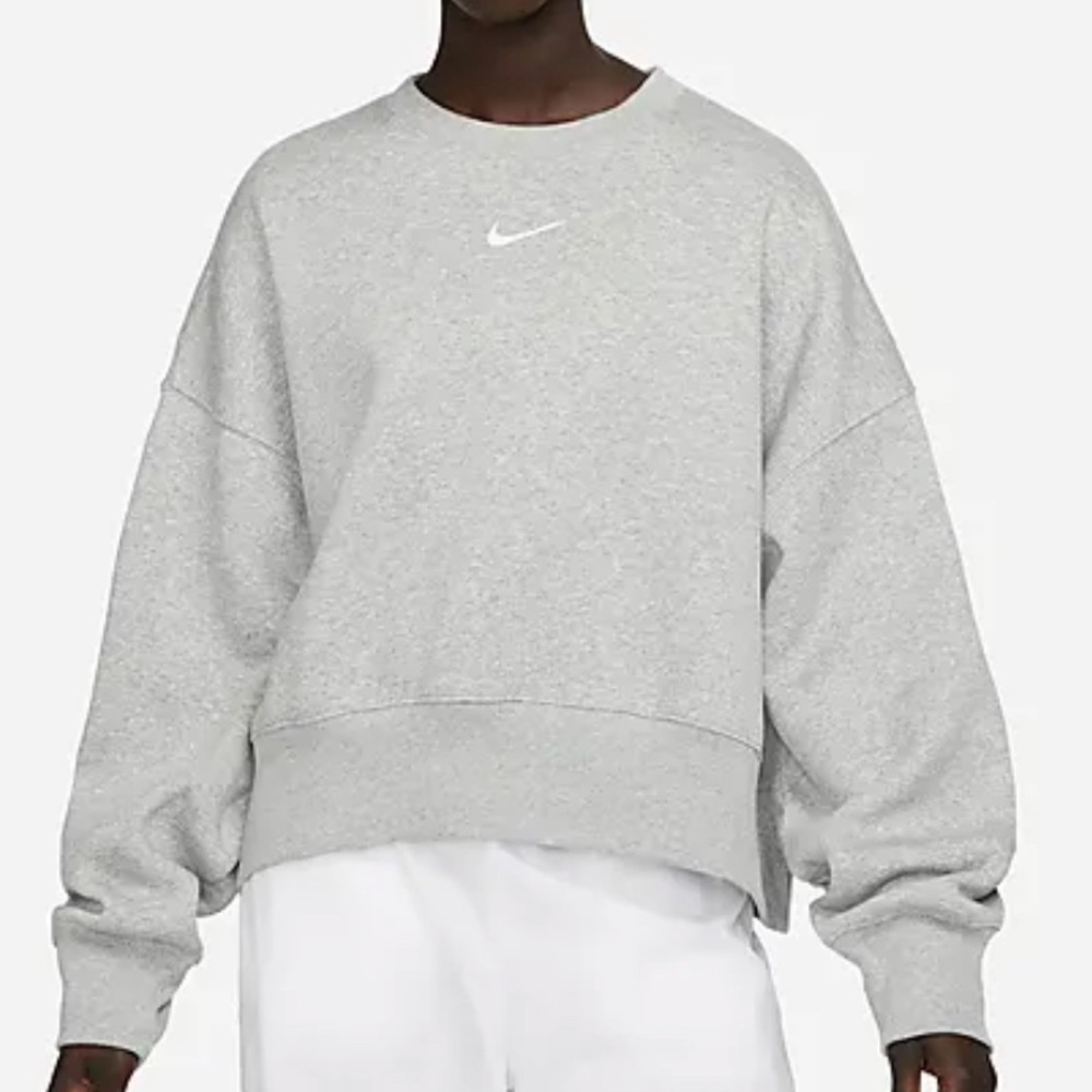 grey nike crewneck
